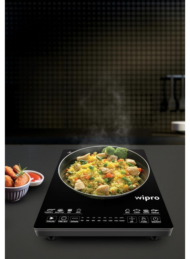 wipro Vesta Cic203 Radiant Induction Cooktop 2200W, Black - Image 3
