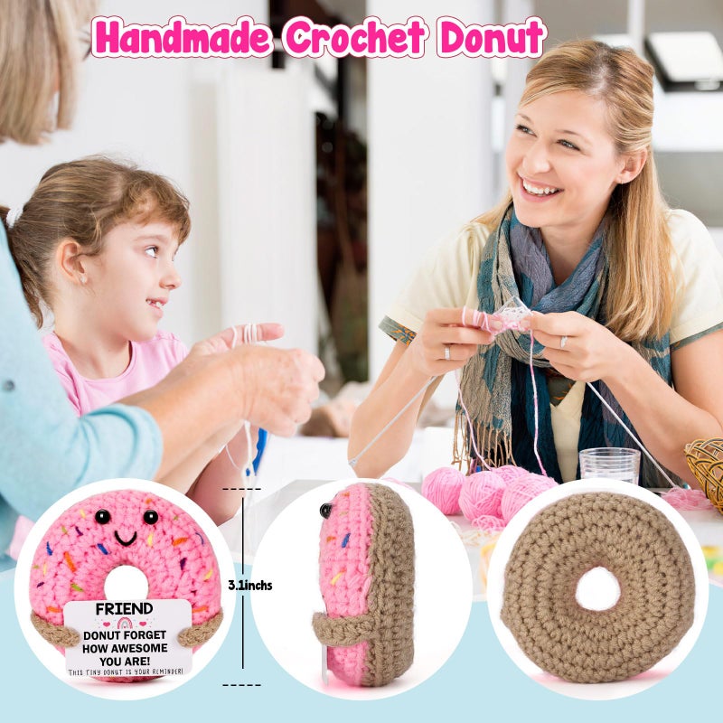 MBL Friend Birthday Gifts for Women - Funny Cute Inspirational Crochet Donut Easter Basket Stuffers Essentials Mothers Day Friendship Graduation Gifts for Female Bestfriend Best Friend Work Bestie BFF - Image 3