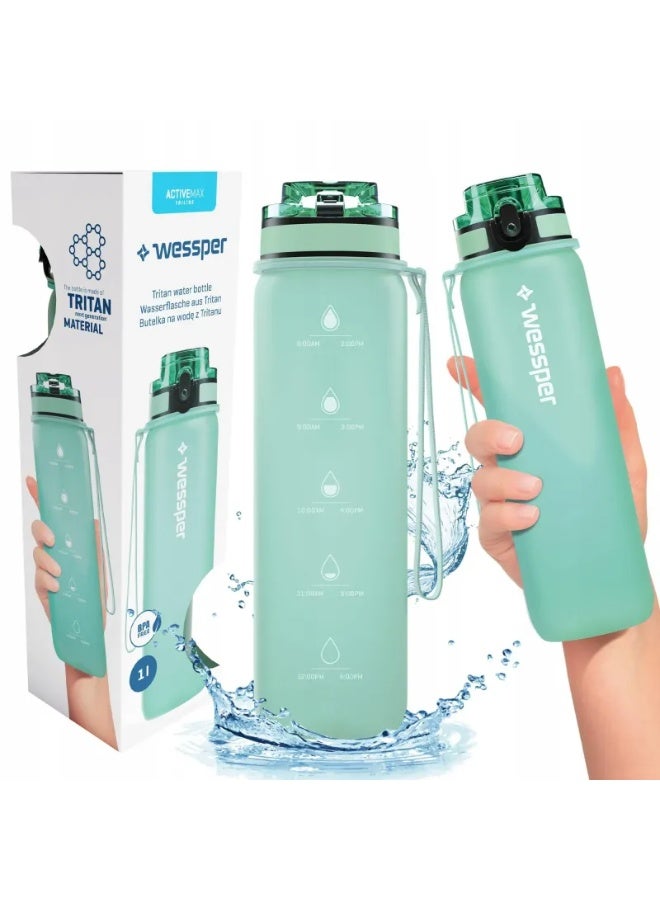 زجاجة مياه ويسبر ActiveMax Triline سعة 1000 مل – تركواز - Image 1