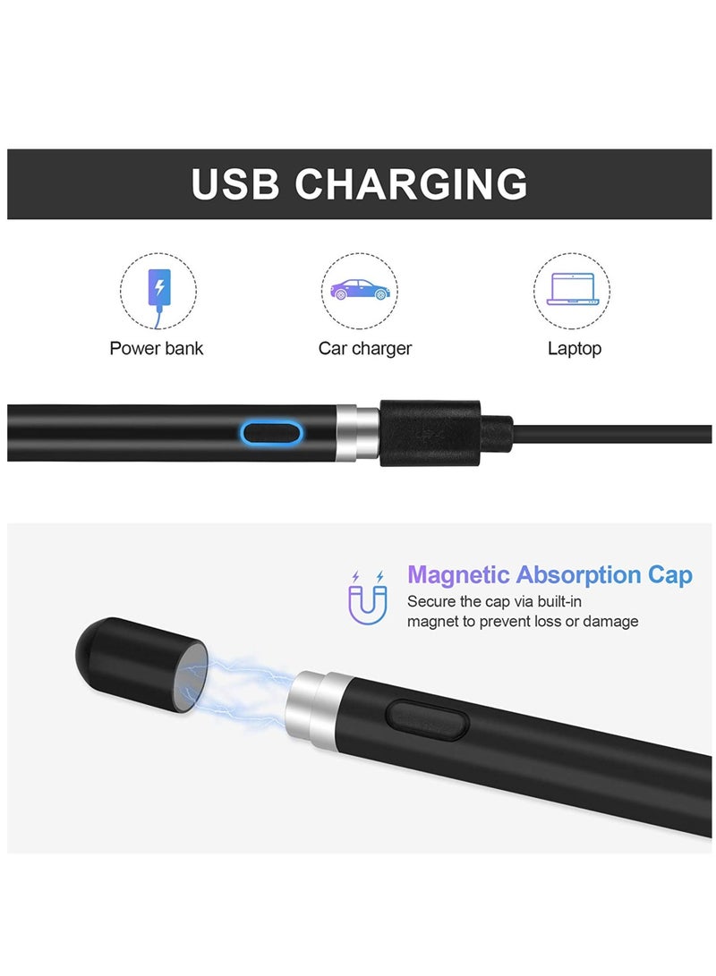 ELTRAZONE Active Stylus Pens for Touch Screens, Rechargeable Digital Stylish Pen Pencil Universal for iPhone/iPad Pro/Mini/Air/Android and Most Capacitive Touch Screens - Image 3