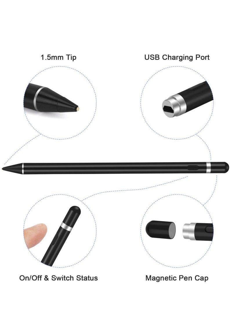ELTRAZONE Active Stylus Pens for Touch Screens, Rechargeable Digital Stylish Pen Pencil Universal for iPhone/iPad Pro/Mini/Air/Android and Most Capacitive Touch Screens - Image 2