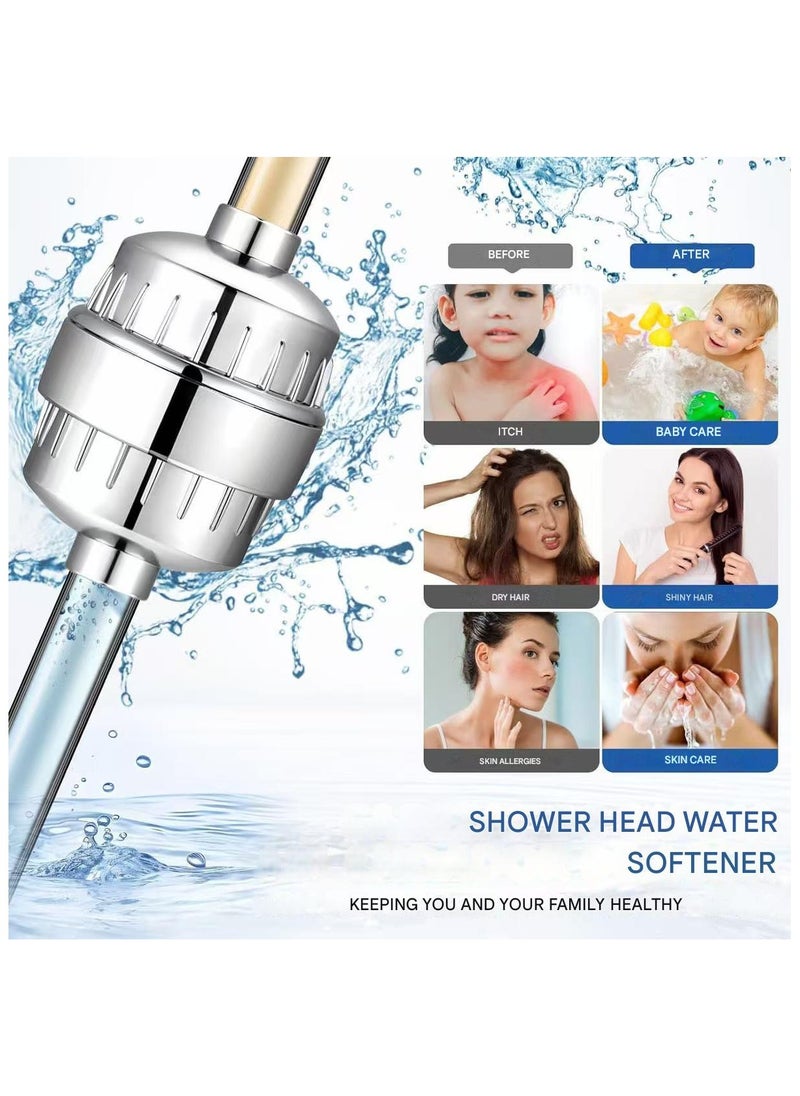 Generic - 25 Stage Shower Water Filter for Hard Water with 2 Extra Cartridges - Image 1