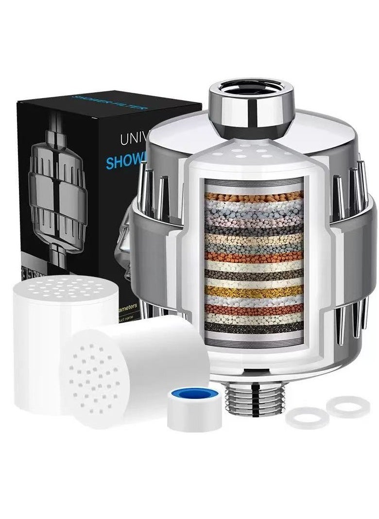 Generic - 25 Stage Shower Water Filter for Hard Water with 2 Extra Cartridges - Image 1