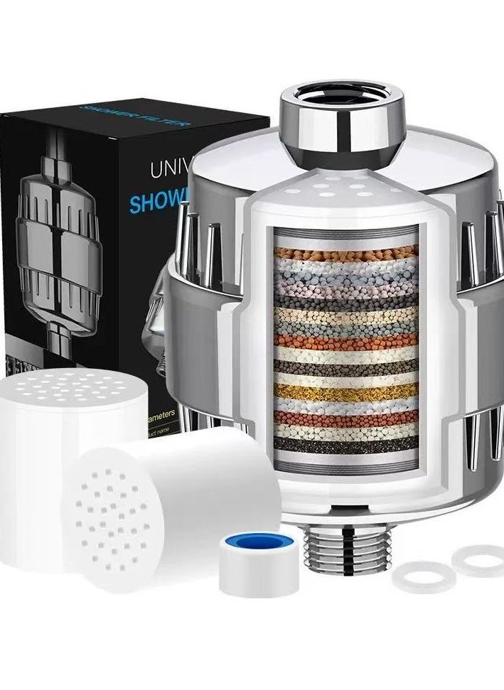 Generic - 25 Stage Shower Water Filter for Hard Water with 2 Extra Cartridges - Image 1