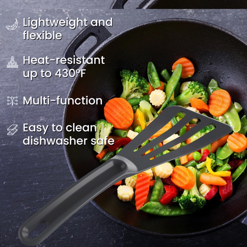 ReneeChef Slotted Spatula  Professional Fish Turner  Heat Resistant Fish Spatula Safe for Nonstick Cookware - Image 5