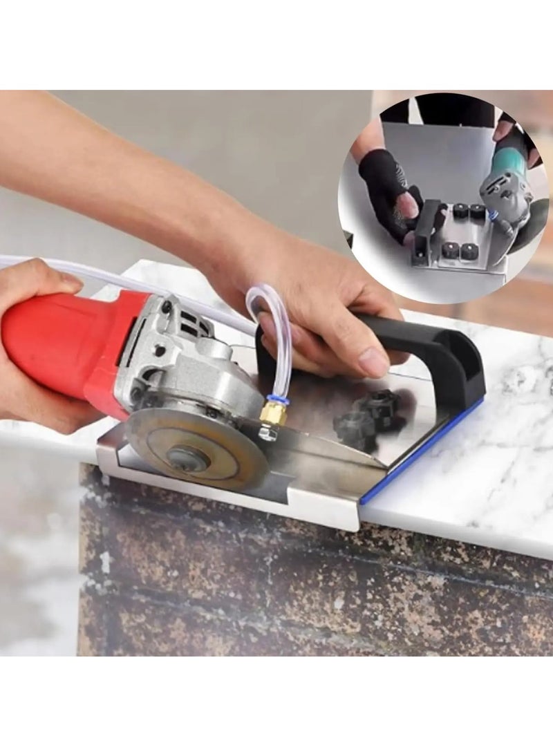 Angle Grinder Stand, 45 Degree Chamfer Cutting Angle Grinder, Sturdy And Durable Tile Cutter Tool, Rugged Construction Special Cutting Bracket, (1pc, Silver)  - Image 3