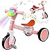 FZHZZ Toddler Balance Bike with Light Music Tricycle for Toddlers 15 Year Olds Toddler Tricycle for Boys Girls Kids Bicycle with Removable Pedal Birthday Gifts for 1 2 3 4 5 Year - Image 3