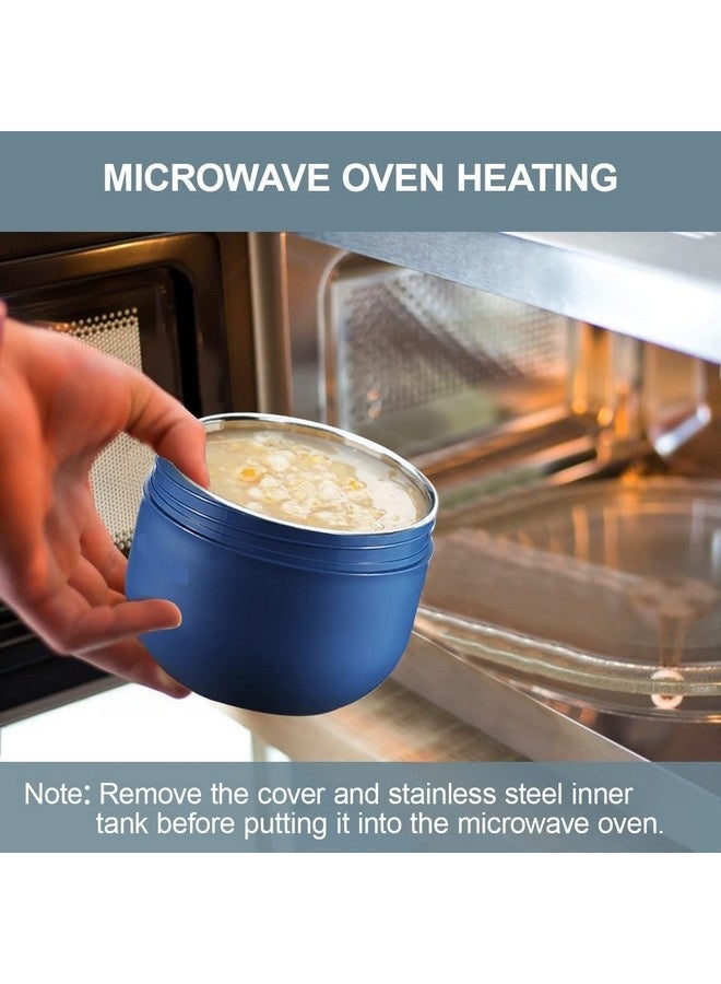 بيوينتي حافظة طعام للأطفال مع ملعقة قابلة للطي، مصنوعة من الفولاذ المقاوم للصدأ المعزول بتفريغ الهواء، حافظة طعام حرارية، كوب حساء، مانعة للتسرب، لحفظ الطعام الساخن والبارد، مثالية للمدرسة والمكتب والنزهات والسفر والأنشطة الخارجية. - Image 4