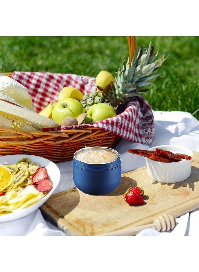 بيوينتي حافظة طعام للأطفال مع ملعقة قابلة للطي، مصنوعة من الفولاذ المقاوم للصدأ المعزول بتفريغ الهواء، حافظة طعام حرارية، كوب حساء، مانعة للتسرب، لحفظ الطعام الساخن والبارد، مثالية للمدرسة والمكتب والنزهات والسفر والأنشطة الخارجية. - Image 5