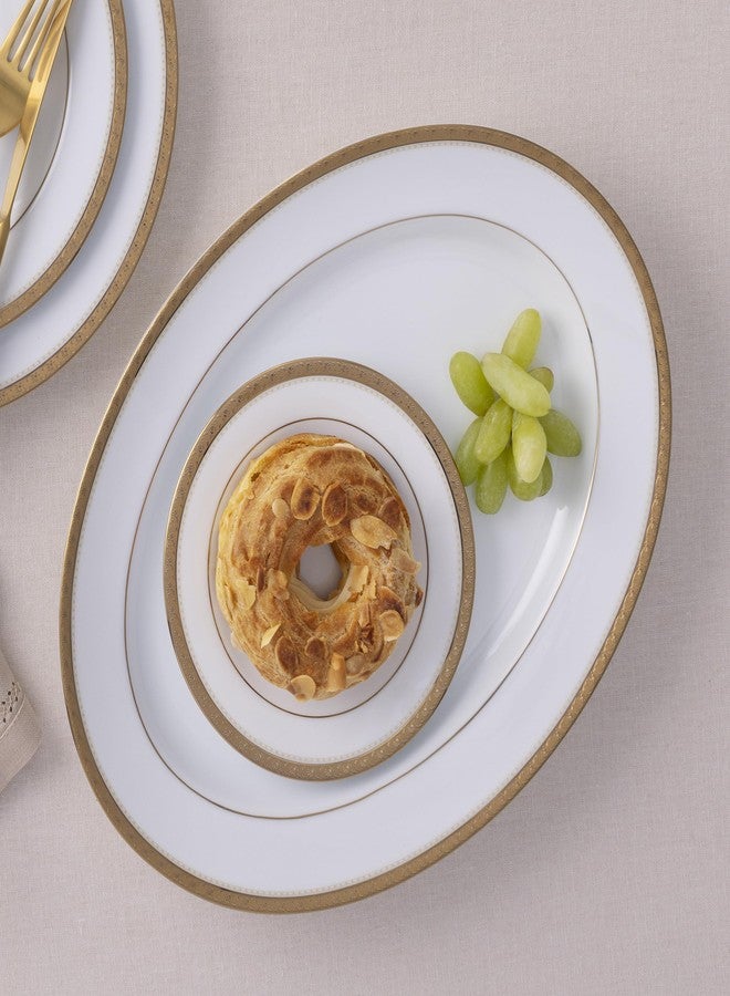 Noritake Charlotta Gold Oval Platter, 14" - Image 3