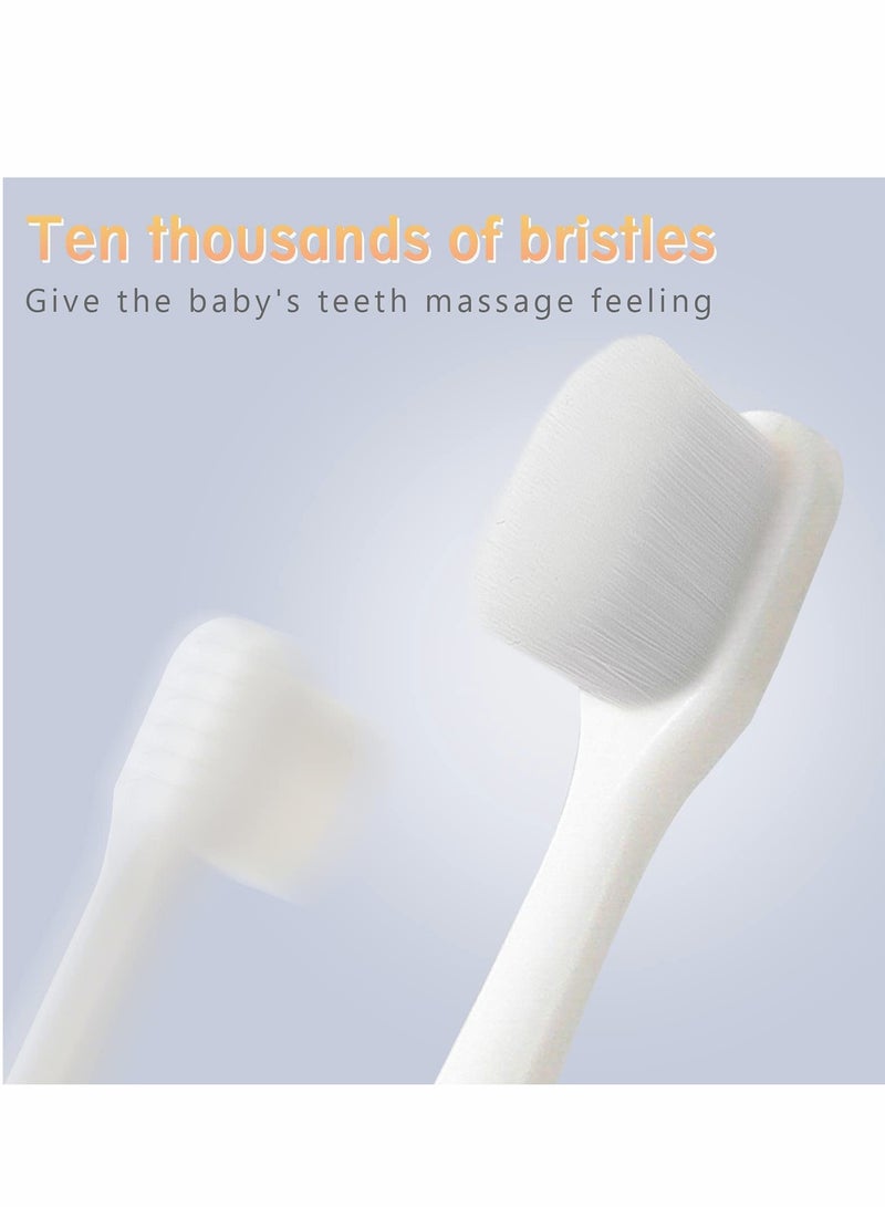 KASTWAVE Toothbrush for Kids, Extra Soft Nano Toothbrush for Toddlers and Children BPA Free Kids Toothbrush with Protective Case for Toddler for 1-3 Years Old - Image 3