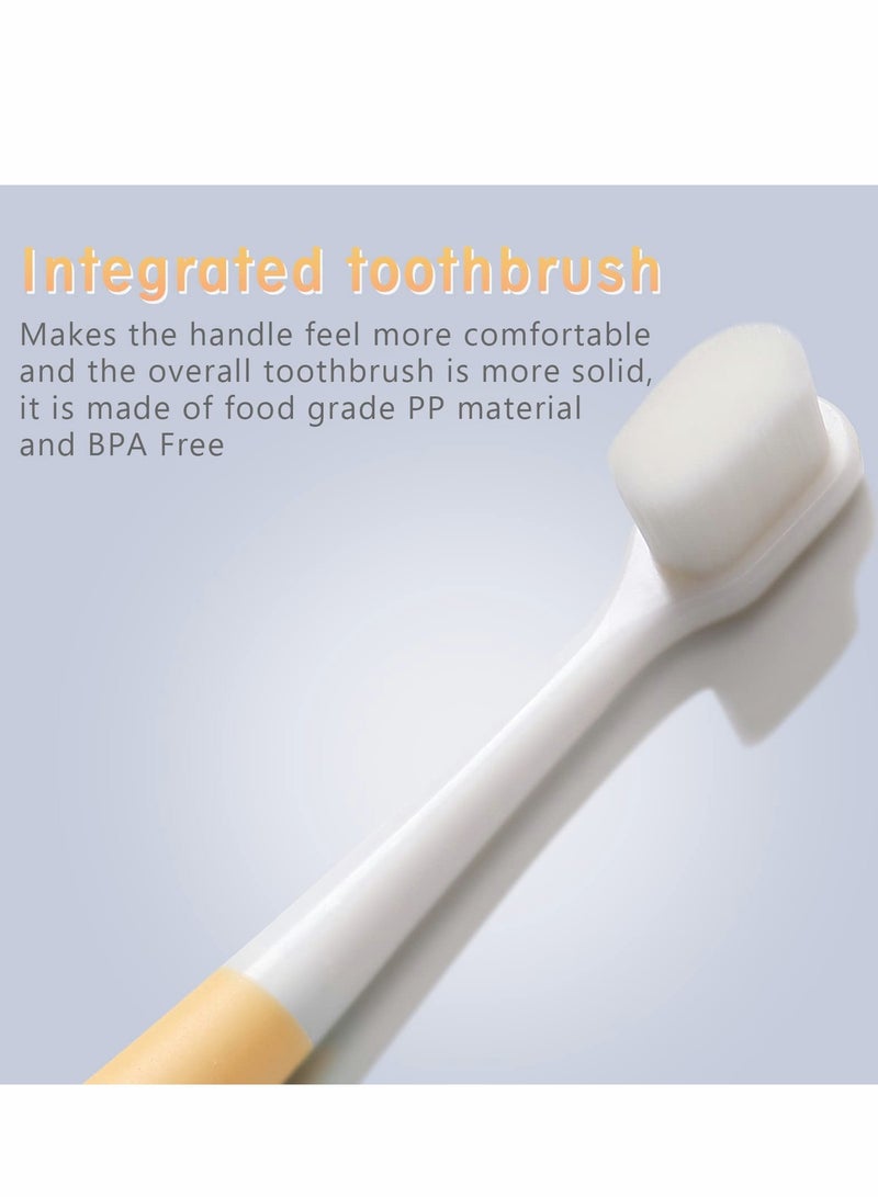 KASTWAVE Toothbrush for Kids, Extra Soft Nano Toothbrush for Toddlers and Children BPA Free Kids Toothbrush with Protective Case for Toddler for 1-3 Years Old - Image 4