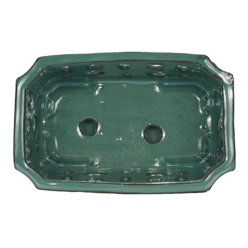 w w W&W Orchid Pot with Holes and Saucer for Repotting, Green, 9.7 Inches - Image 4