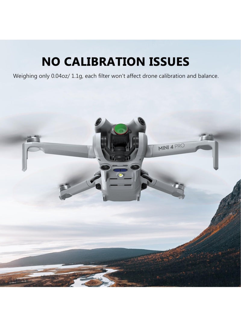 Captaintech Mini 4 Pro Filters, Multi-Coated ND Filters Set for DJI Mini 4 Pro Drone Accessories, 6-Pack Includes ND8, ND16, ND32, ND64, ND256, and CPL Filters - Image 4