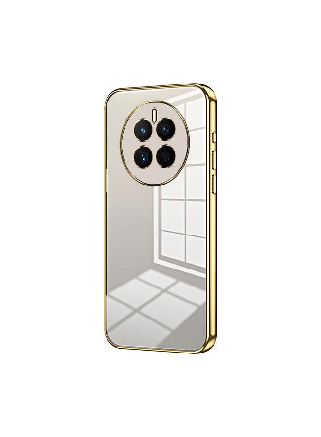 S-TOP Case For Huawei Mate 50 Transparent Plating Fine Hole Phone Case - Image 1