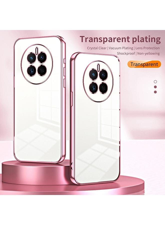 S-TOP Case For Huawei Mate 50 Transparent Plating Fine Hole Phone Case - Image 2