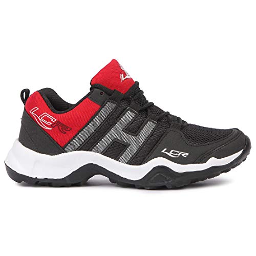 LANCER Mens INDUS-215 Black/Red Running Shoe - 6 UK (INDUS-215BLK-RED-40) - Image 3