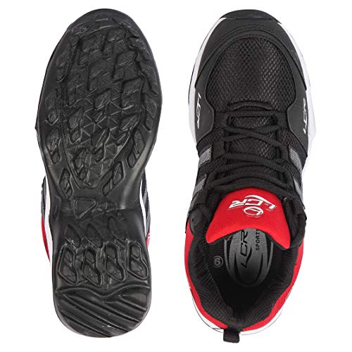 LANCER Mens INDUS-215 Black/Red Running Shoe - 6 UK (INDUS-215BLK-RED-40) - Image 5