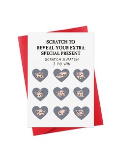 FaCraft Funny Greeting Card, 4X6 Scratch Off Valentine'S Day Gift For Him, Birthday, Anniversary Or Wedding Card With Envelope  - Image 1