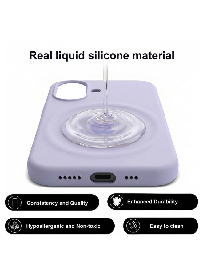 سيليكون غطاء حماية مغناطيسي فاخر متوافق مع سلسلة iPhone 17 باللون الأرجواني - مقاوم للصدمات، نحيف، ناعم الملمس مع دعم الشحن اللاسلكي المغناطيسي - Image 2