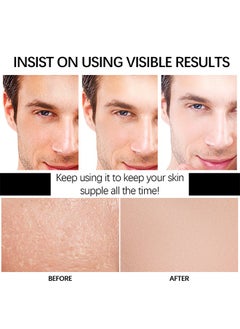 EELHOE Men's Moisturizing Face Blam, Refreshing Skin Facial, Moisturizing Treatment, Shrinking Pores, Has The Effect Of Reducing Skin Relaxation, Suitable For All Skin Types 50ML  - Image 5