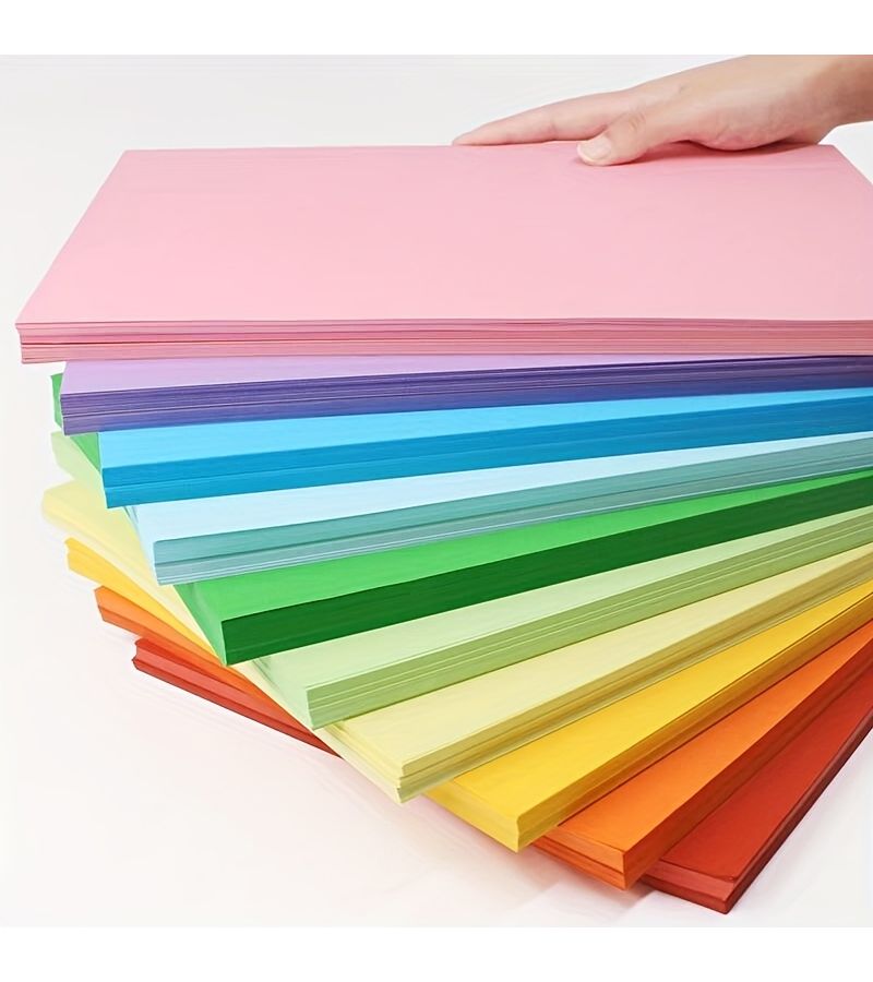 150PCS A4 Light Colored Printing Paper 70 GSM Smooth Office Copy Paper For DIY Origami Painting Writing Art Projects - Image 4