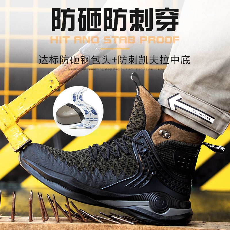 Protective Shoes Anti-Smashing Anti-Piercing Work Shoes Steel Toe Cap Safety Protective Shoes Safe - Image 3