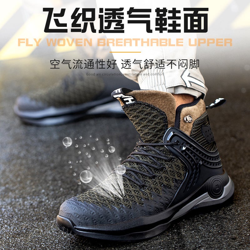 Protective Shoes Anti-Smashing Anti-Piercing Work Shoes Steel Toe Cap Safety Protective Shoes Safe - Image 4