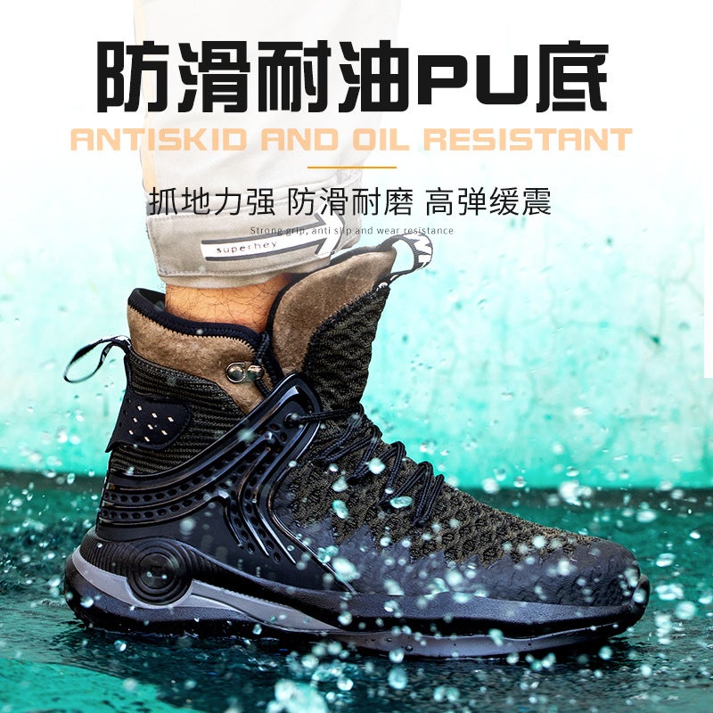 Protective Shoes Anti-Smashing Anti-Piercing Work Shoes Steel Toe Cap Safety Protective Shoes Safe - Image 5