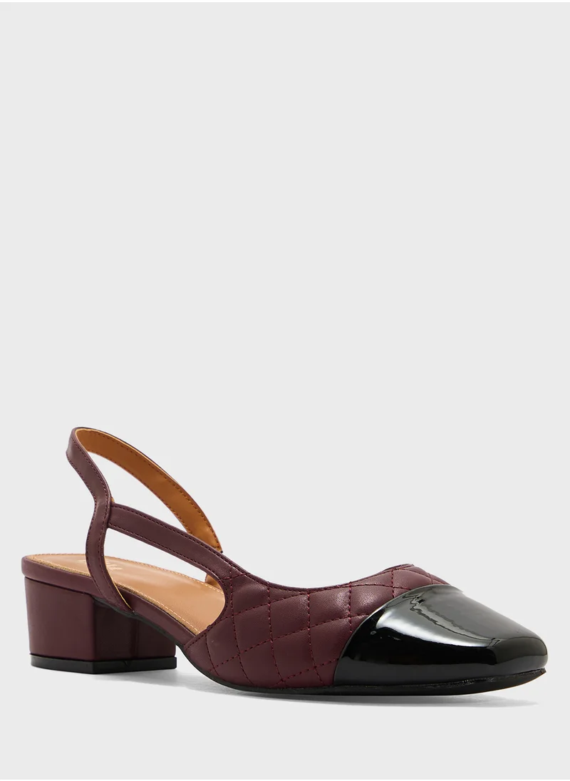 ايلا Block Heeled Slingback  Pump
