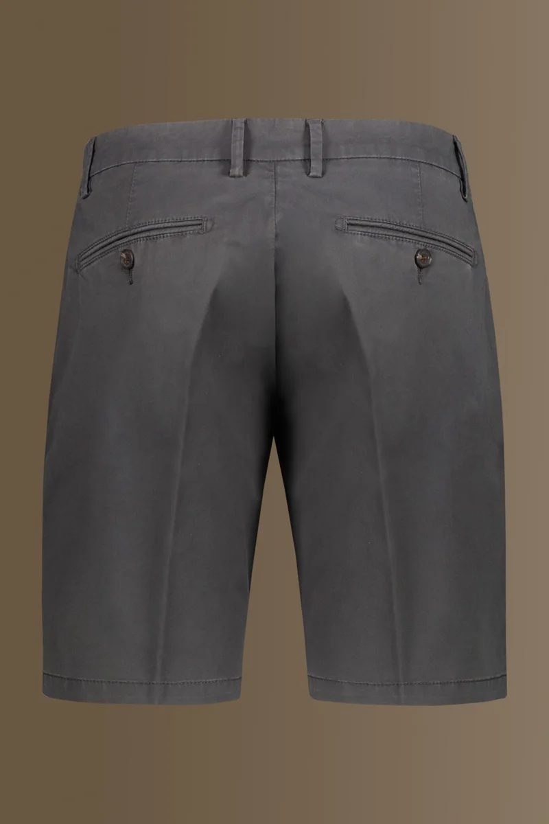 Doppelganger Grey Classic bermuda twill stretch construction - DK Grey for Men | Best Price UAE