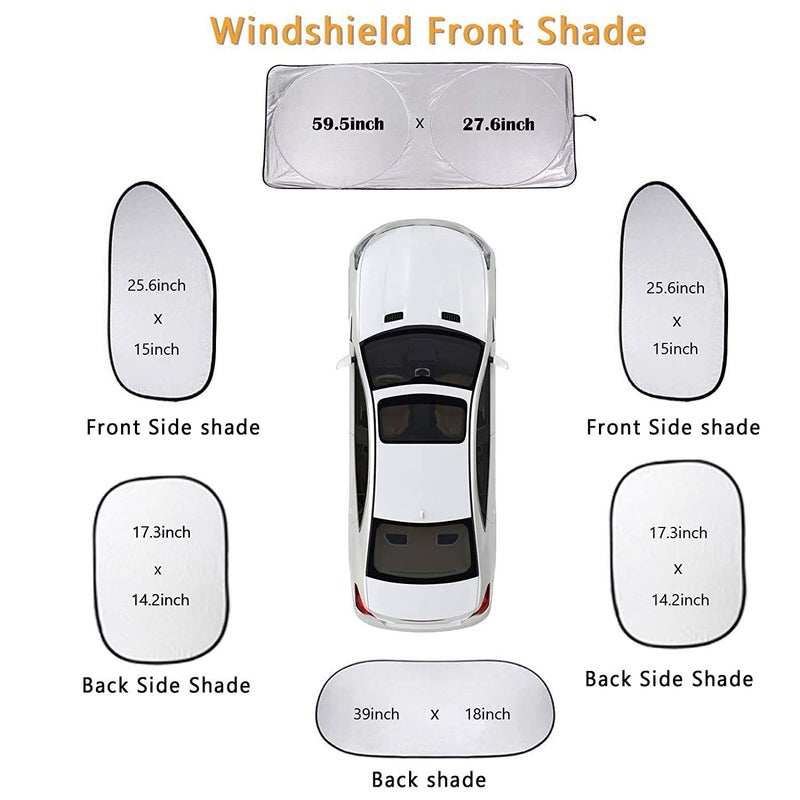 Car Sun Visor Suit Sun Protection Heat Insulation Side Curtain Front Windshield Cover Car Sun Visor Window Sun Baffle - Image 3