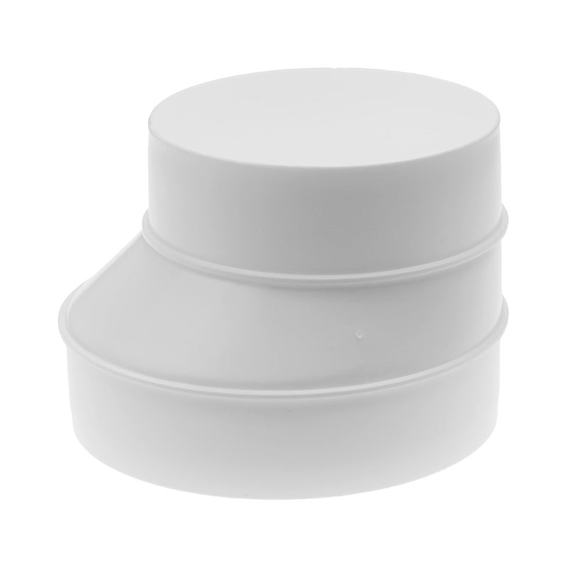 Vent Systems 5 Inch to 4 Inch Duct Reducer Adapter Round Plastic HVAC Pipe Connector Fitting for Exhaust Vents Dryer Duct in Bathroom Kitchen Home Durable Ventilation Reducer for Indoor Use