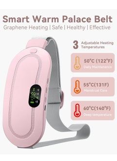 Generic Menstrual Heating Pad, Period Pain Relief, Rechargeable, Fast Heating Massage Pad with 3 Heat Levels and 4 Vibration Modes, for Back or Abdominal Pain Relief, Gifts for Women and Girls  - Image 1