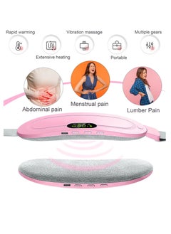 Generic Menstrual Heating Pad, Period Pain Relief, Rechargeable, Fast Heating Massage Pad with 3 Heat Levels and 4 Vibration Modes, for Back or Abdominal Pain Relief, Gifts for Women and Girls  - Image 3