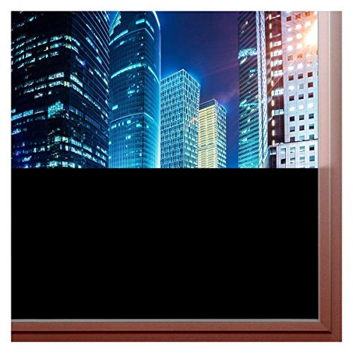 BDF BLKT Window Film Blackout Day & Night 24 Hour Opaque Privacy - 36in X 6ft - Image 1