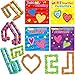WorldBazaar 24 Pcs Wacky Tracks with Valentines Day Cards Fidget Snake Puzzles Classroom Gift Exchange Holiday Birthday Party Favor Valentine Day Card for Kids School - Image 4