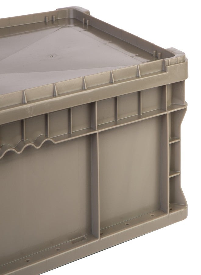 HE HUDSON EXCHANGE Hudson Exchange 24 x 15 (1 Pack) Lid For Straight Wall Handled Storage Container Tote, Gray/Brown - Image 3