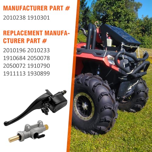 M MATI Front Left & Rear Brake Master Cylinder for Polaris Diesel 455 Sportsman 335 400 450 500 600 700 800 Trail Boss 325 Worker 335 500 Xplorer 400 2010238 1910301 - Image 5