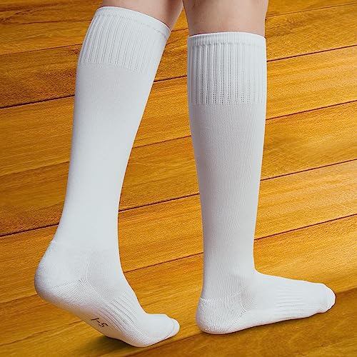 Raigoo Soccer Softball Baseball Football Socks for Youth Kids Boys and Girls Ages 4 to 16 Knee High Sport Athletic Socks - Image 2