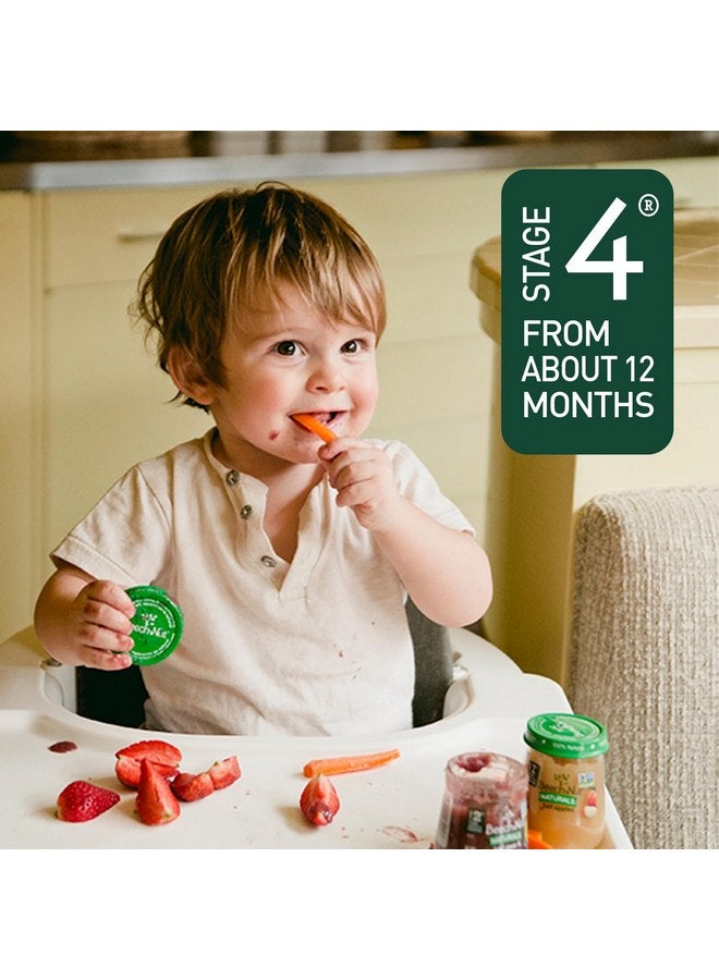 Beech-Nut Baby & Toddler Food Pouches with Protein and Fiber, Apple Yogurt Raspberry Purple Carrot & Oat Puree, 3.5 oz (12 Pack) - Image 4