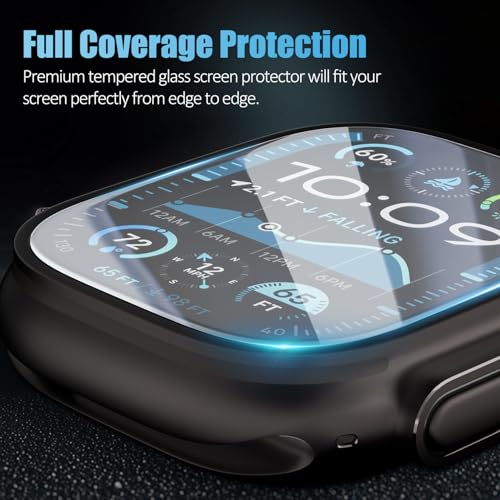Mr Shield Mr.Shield Tempered Glass Screen Protector Guard For Apple Watch Ultra 2/1 49mm, (2024/2023/2022) with Auto-alignment Installation Frame - Clear - Image 5