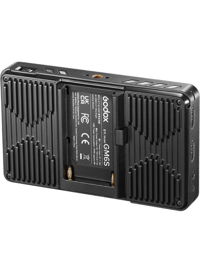 جودوكس Godox GM6S 5.5" 4K HDMI Touchscreen Ultrabright On-Camera Monitor - Image 3
