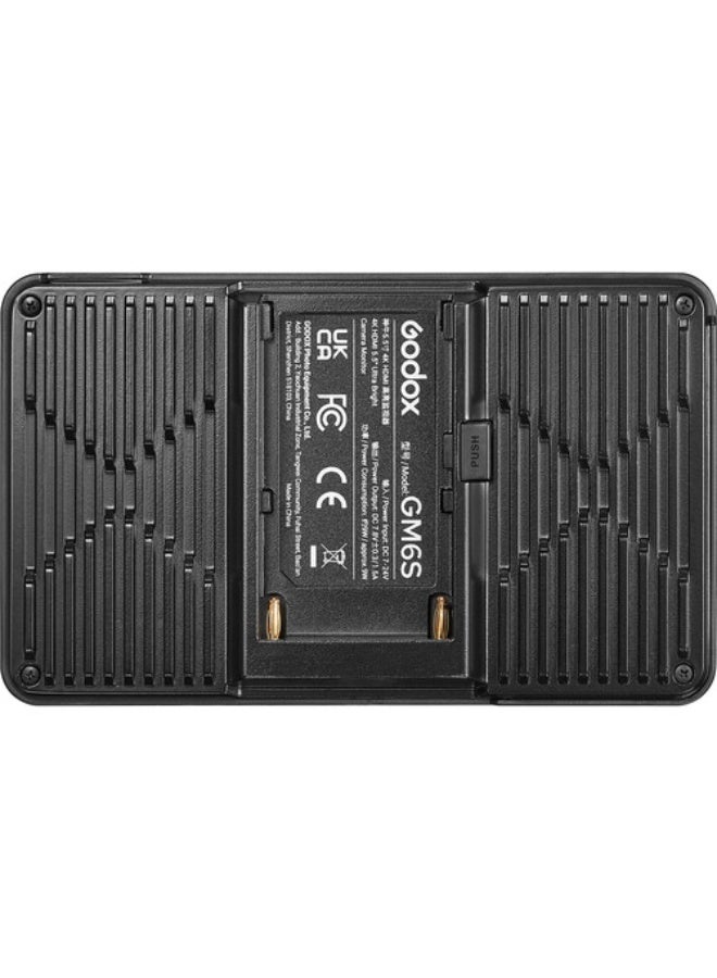 جودوكس Godox GM6S 5.5" 4K HDMI Touchscreen Ultrabright On-Camera Monitor - Image 2