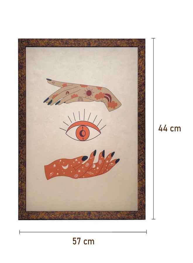 Arkit Abstract Modern Wall Art Design Beautiful Close-up Eye Canvas Painting for Living Room Bedroom Big Size Paintings (With Wooden Frame)(44 X 57 CM)(Design_3) - Image 3