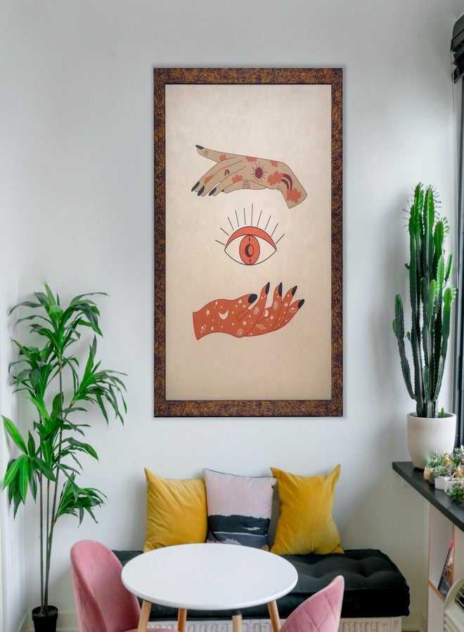 Arkit Abstract Modern Wall Art Design Beautiful Close-up Eye Canvas Painting for Living Room Bedroom Big Size Paintings (With Wooden Frame)(44 X 57 CM)(Design_3) - Image 4
