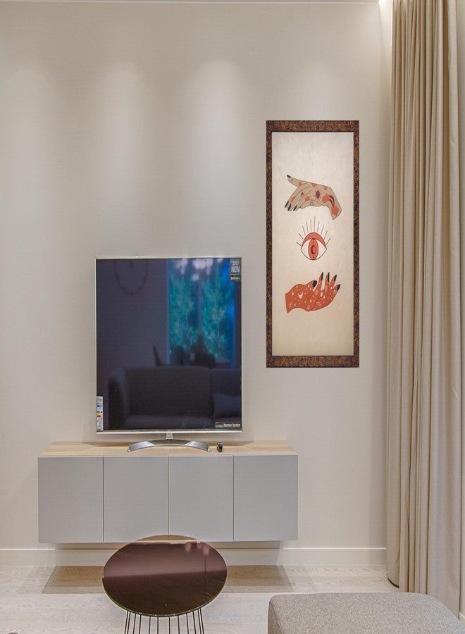 Arkit Abstract Modern Wall Art Design Beautiful Close-up Eye Canvas Painting for Living Room Bedroom Big Size Paintings (With Wooden Frame)(44 X 57 CM)(Design_3) - Image 2