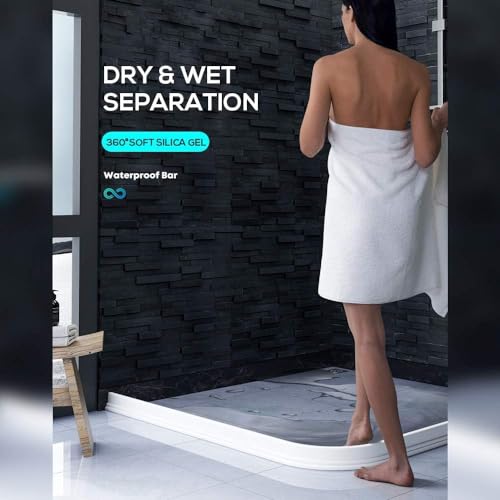 Grofilo Collapsible Shower Water Guard: Innovative 2-Meter Splash Guard and Stay Dry Retainer for Ultimate Wet and Dry Separation in Your Bathroom - Image 3