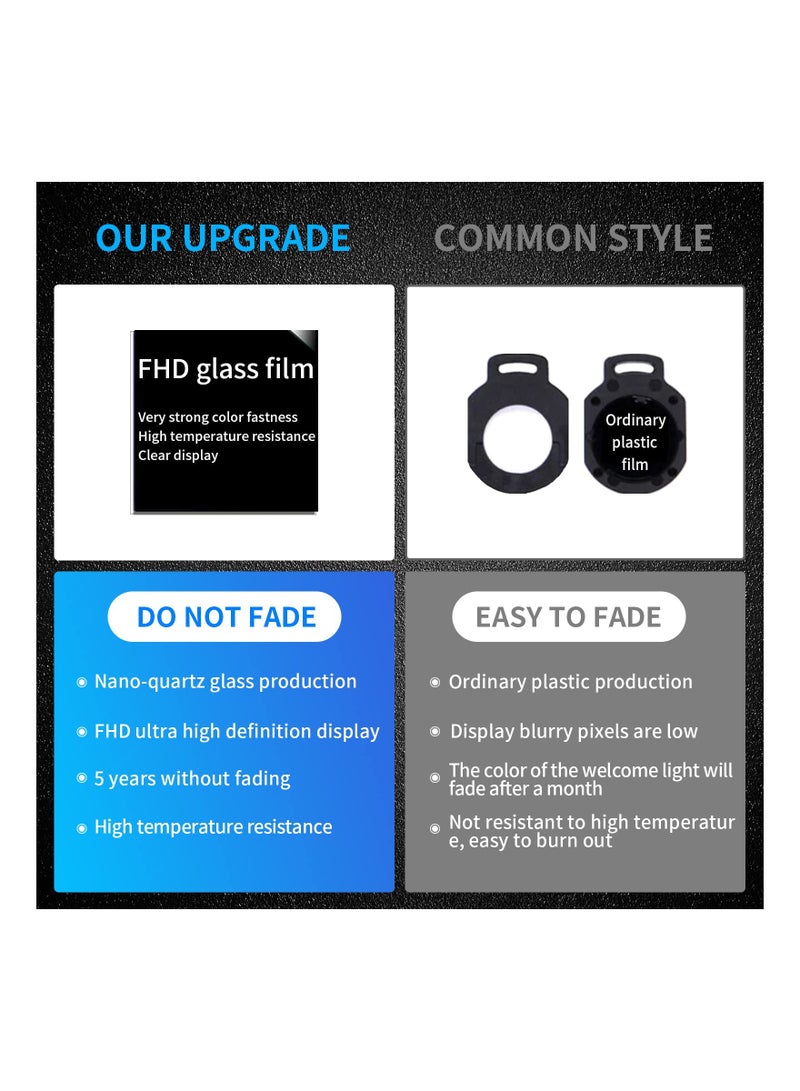 SYOSI HD Glass Door Lights for Accessories W221 S Class 2008 2013 S500 S350 S63 S65 (S Class, W221 2006–2013), IP67 Waterproof Puddle Lights LED Welcome Lamps Door Entry Lighting LED Puddle Lights - Image 5