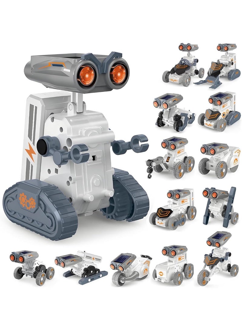 14-in-1 STEM Solar or Battery Powered Robot Toy, Learning and Educational Toys for Kids, Science Building Toys DIY Science Kits Gift, Science Experiment Set Gifts Toys for Boys Girls Teens - Image 1